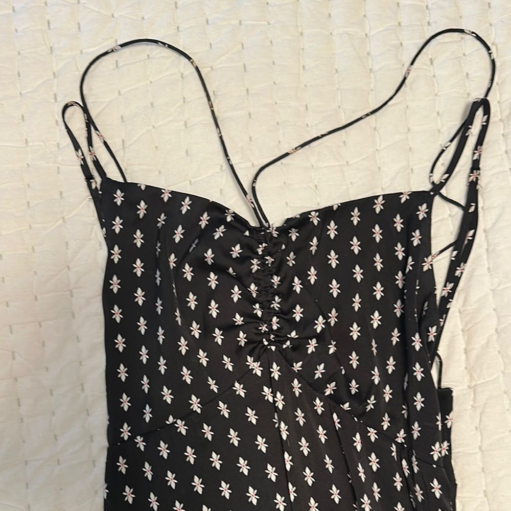 Maxi Free People Black Floral Dress